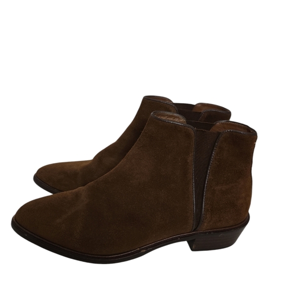 Massimo Dutti Brown Suede Booties Size 39 - Picture 2 of 6